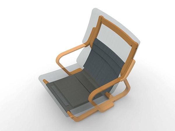 ハンモックのようなシート構造